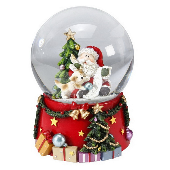 Снежный шар "Санта" 14,5 см