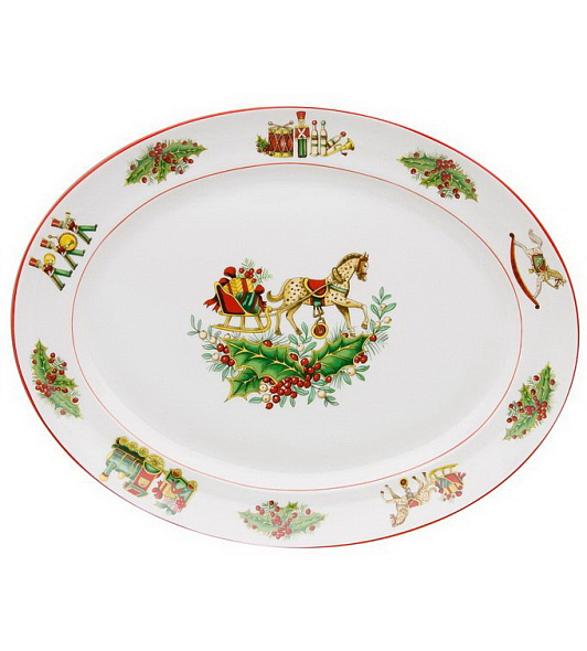 Блюдо овальное Christmas Magic 35х27 см