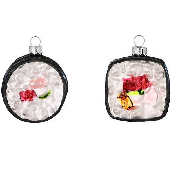 Елочная игрушка "Суши" 5 cм, в ассортименте