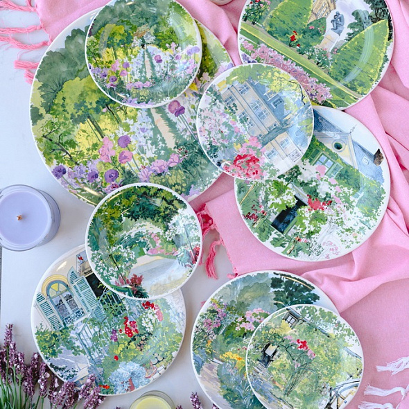 Набор тарелок для хлеба Paris a giverny 16,5 см, 4 шт