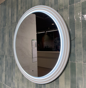 Зеркало Benetto Беллини 80x80 Z_BLN_WM_80х80 белое матовое