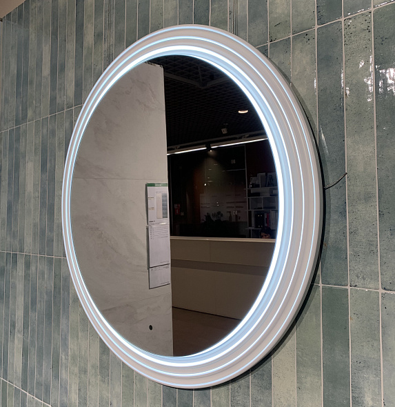 Зеркало Benetto Беллини 80x80 Z_BLN_WM_80х80 белое матовое