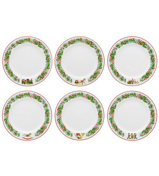 Набор тарелок для хлеба Christmas Magic 17 см, 6 шт