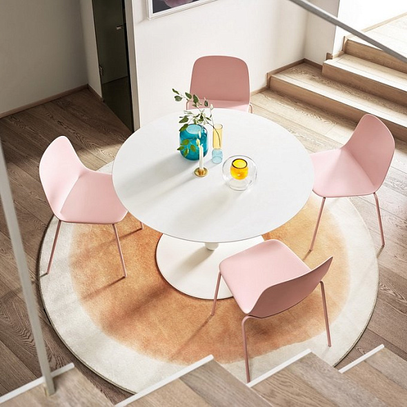 Стол обеденный Calligaris Balance 105х105, Matt Optic White