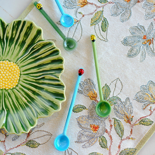 Набор ложек Fruits & Flowers 15 см, 2 шт (божья коровка)