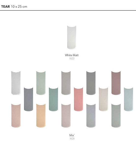 Плитка керамическая Wow Boho 10х25, Tear Mix, 8 мм