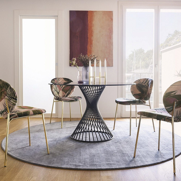 Стол Calligaris Vortex, 120х120, Smoke Grey