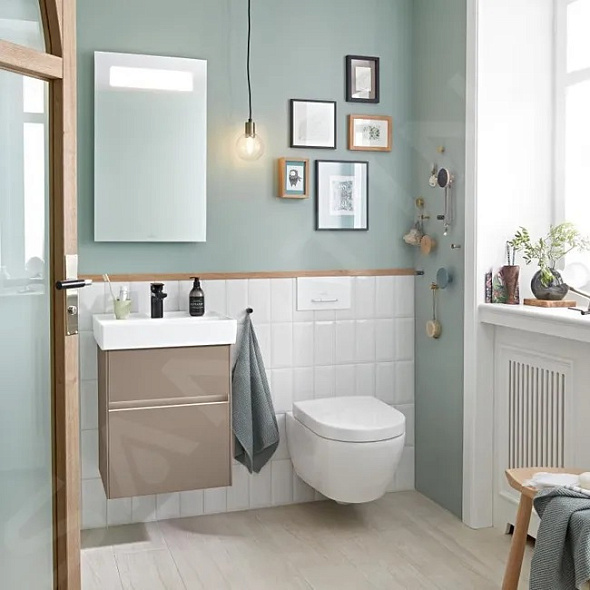 Раковина Villeroy & Boch Collaro 65х47 CeramicPlus, 4A3366R1, подвесная , из TitanCeram, белая