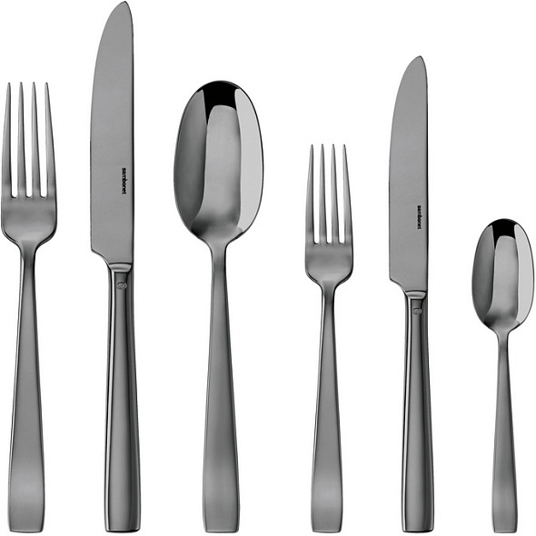 Набор столовых приборов Flat Black, 36 предметов