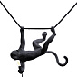 Лампа подвесная Seletti Monkey Lamp Swing Outdoor 44 см, черная