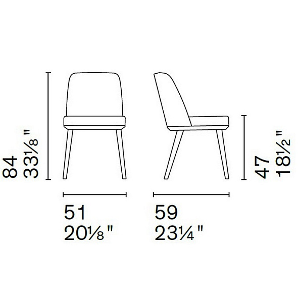 Стул Calligaris Foyer, Anthracite Grey