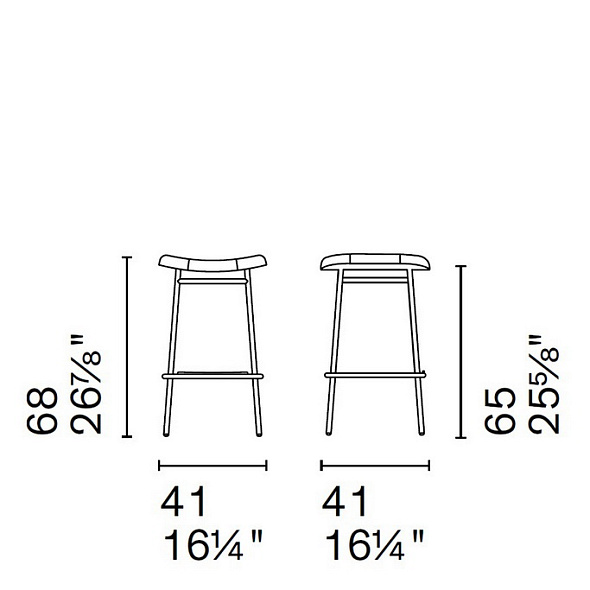 Стул Calligaris Fifties, Melange Cognac
