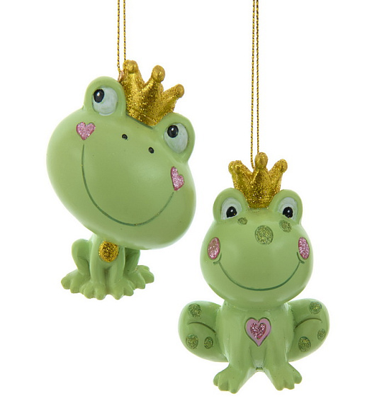 Новогодняя игрушка "Принц-Лягушка" 7 см, в ассортименте
