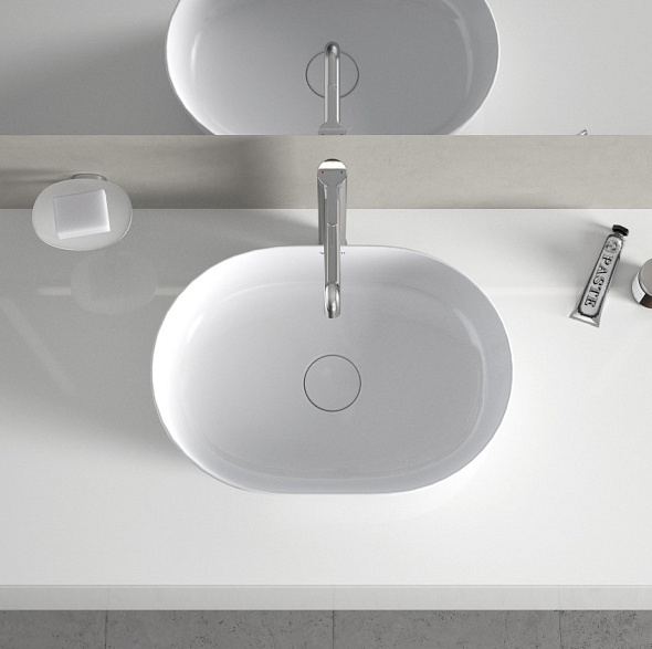 Раковина Duravit Luv 50х35 0379500000, накладная, белая