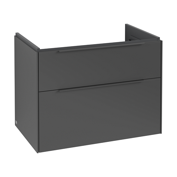 Тумба с раковиной Villeroy & Boch Subway 3.0 80х47, подвесная, графит