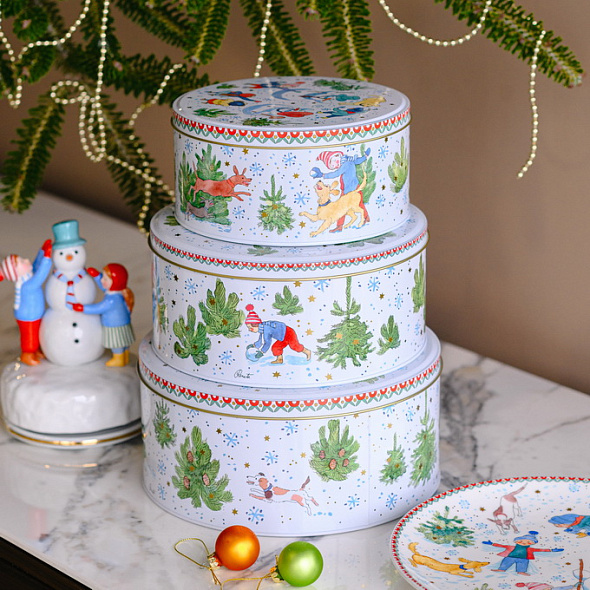 Набор емкостей для выпечки Christmas games, 3 шт