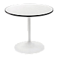Стол Connubia Planet 90х90 CB4005, White/Black