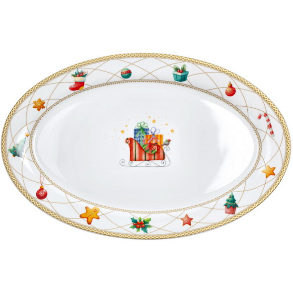 Блюдо овальное Christmas Fairy Tale 36,5х25 см