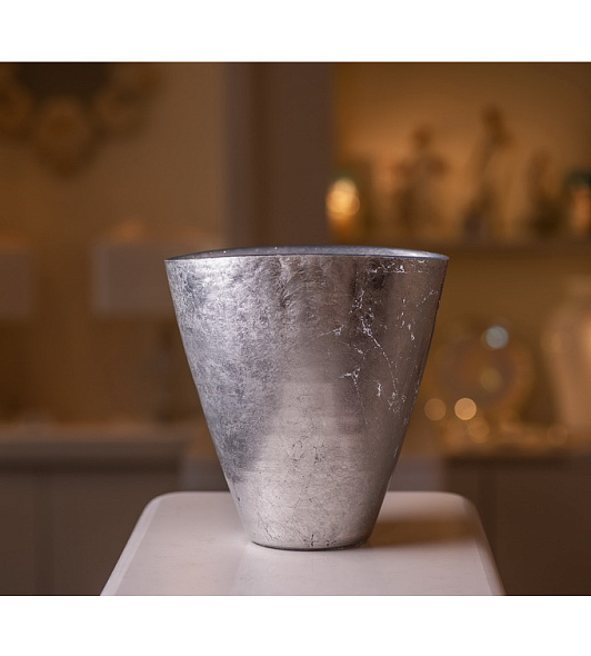 Ваза овальная Silver Leaf 23,5 см