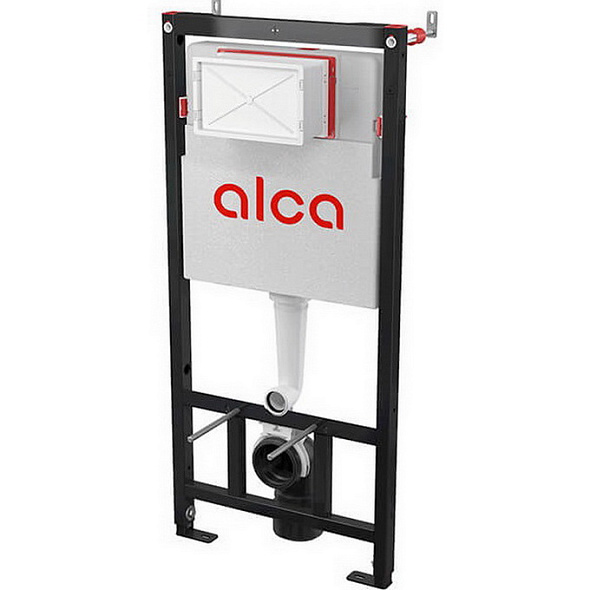 Комплект инсталляции Alca AM101/1120 + Кнопка Thin M578, черная, 4в1