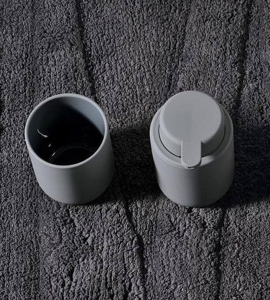 Стакан для зубных щеток Ume Grey 10,3 см