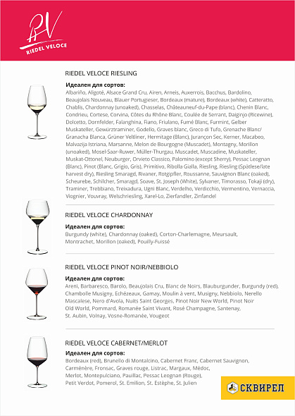 Билет на бокальную дегустацию Riedel
