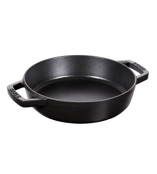 Сковорода круглая с двумя ручками Staub Specials 20 см, глубокая, черная