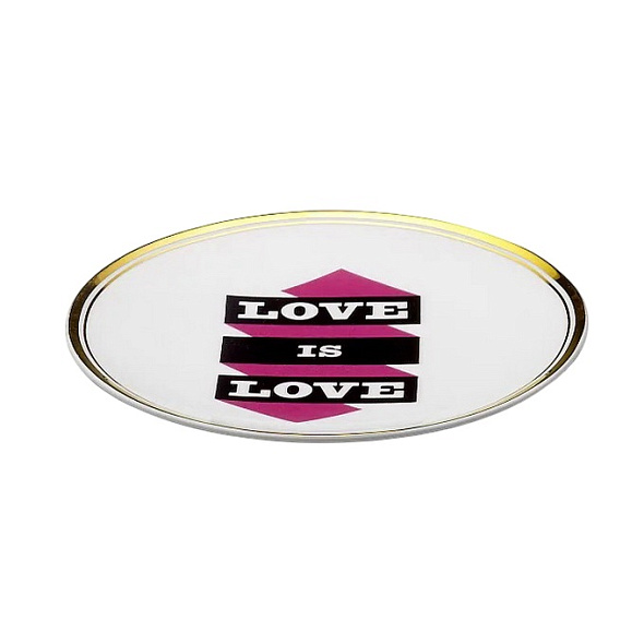 Блюдце "Love Is Love" La Tavola Scomposta 17 см