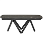 Стол Calligaris Cartesio 165(241)х100, Calacatta Black
