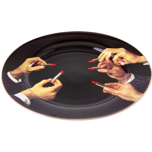 Тарелка столовая "Губная помада" 27 см