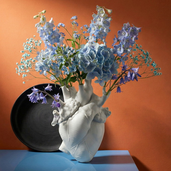 Ваза Love in Bloom 25 см, белая