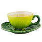 Чашка чайная с блюдцем Lemon 267 мл