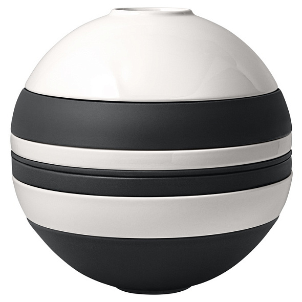 Набор блюд La Boule, черно-белый, 7 предметов