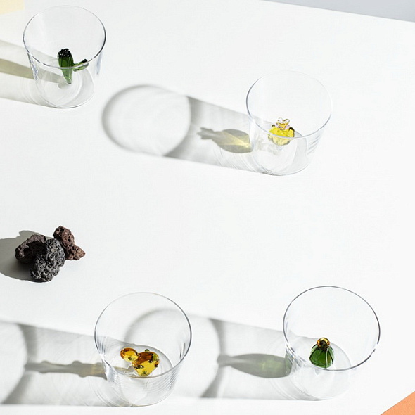 Стакан Desert Plants 350 мл, розовый цветок