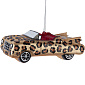 Новогодняя игрушка "Леопардовый кабриолет" 9,7 см