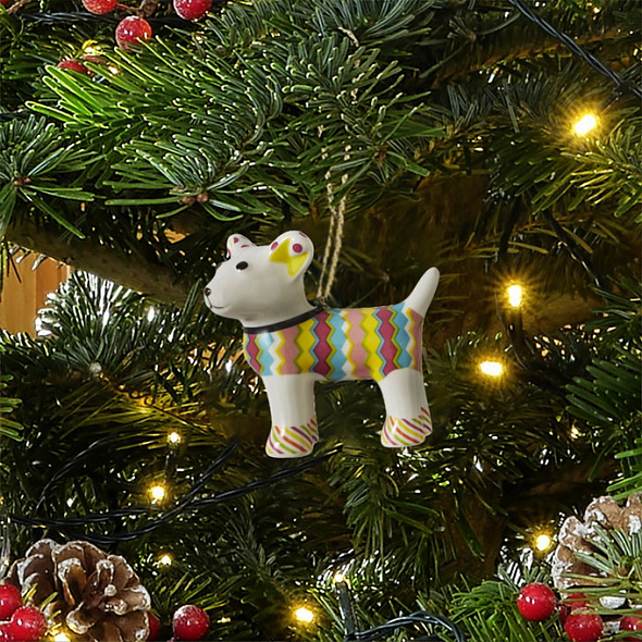Елочная игрушка "Щенок" Christmas Kit Kemp 7,5 см
