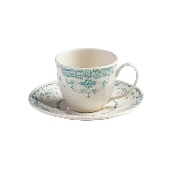 Чашка для эспрессо с блюдцем Rose Turquoise 60 мл