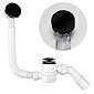 Сифон для ванны McAlpine HCN2600CC-15MM-MB, наполнение через перелив, черный матовый