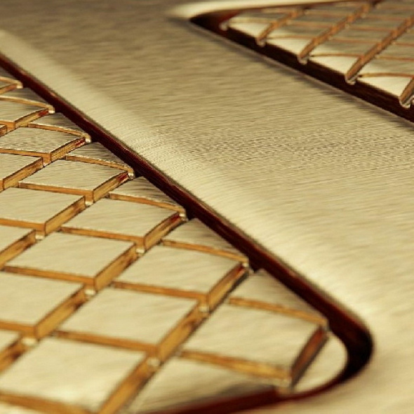 Комплект инсталляции TECE + кнопка TECE Solid 9240436, сталь, латунь с текстурой