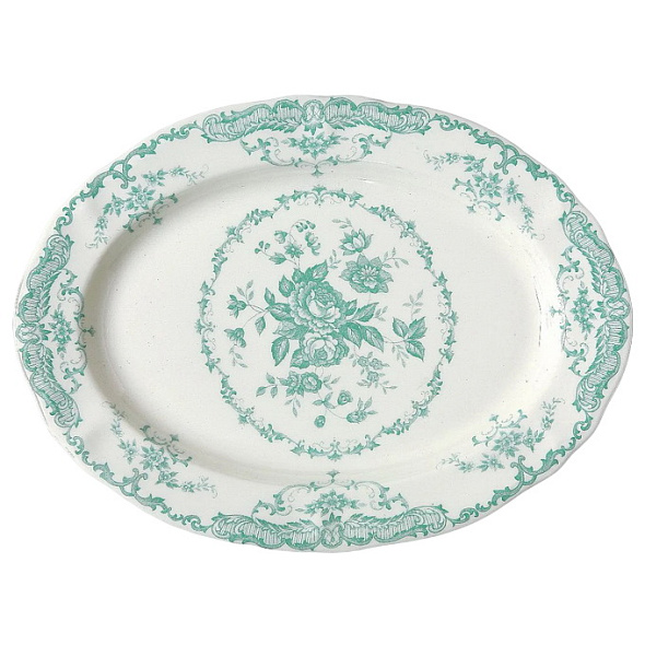 Блюдо овальное Rose Turquoise 30,5 см