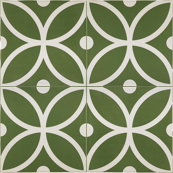 Керамогранит Equipe Rivoli 20х20, Bergen Verde, 8,3 мм