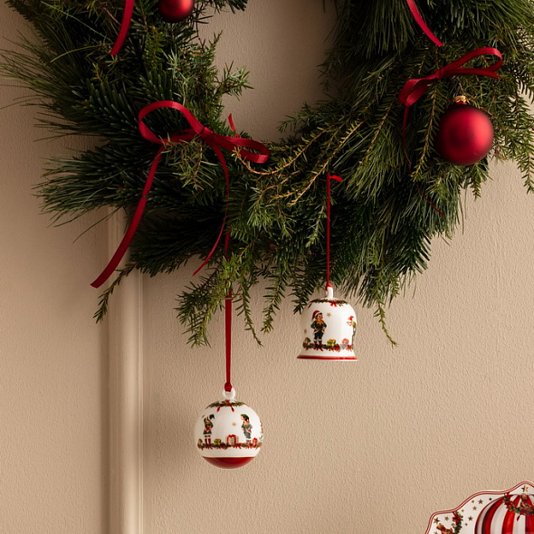 Елочная игрушка Villeroy & Boch Annual Christmas Edition "Колокольчик 2026" 7 см