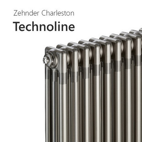 Радиатор Zehnder Charleston 2180-6, 179х30, 1/2, 5510 (3370), Technoline