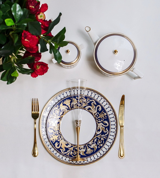 Тарелка салатная Renaissance Gold 23 см (декор Florentine Accent)