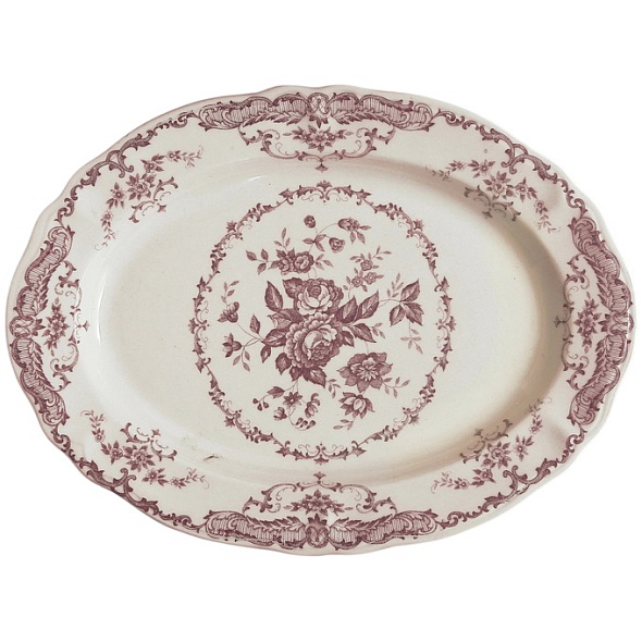 Блюдо овальное Rose Violet 30,5 см