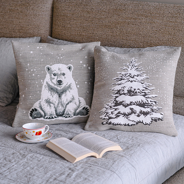 Чехол для подушки декоративной Nordmann 45х45 см, серый