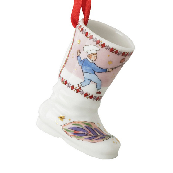 Елочная игрушка Hutschenreuther Christmas feast "Сапожок. Дуэль на ложках" 7 см