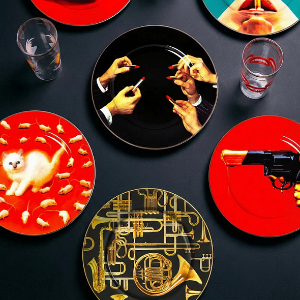 Тарелка столовая "Котенок" 27 см