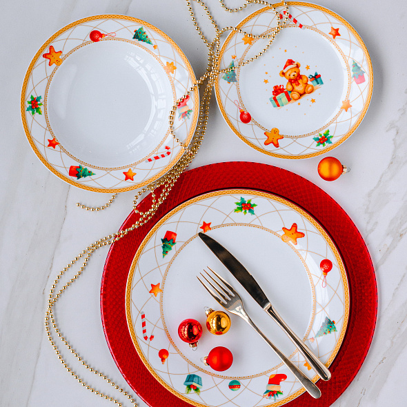 Набор посуды на 6 персон Christmas Fairy Tale, 18 предметов