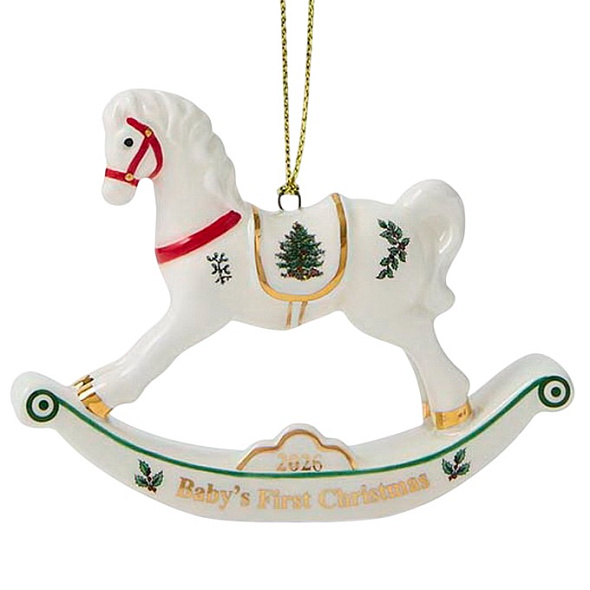Елочная игрушка Spode Christmas Tree "Первая лошадка малыша" 7,5х10 см